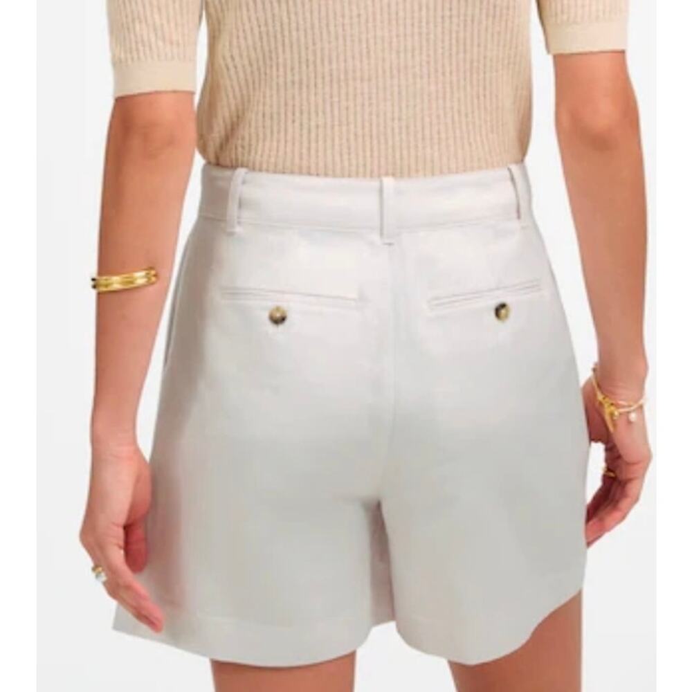 Madewell The Drapey Twill Pleated Short Size 10 NWT - Picture 4 of 6